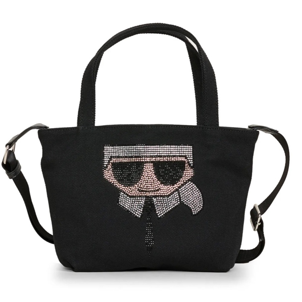 Karl Lagerfeld CANNES MINI CANVAS TOTE NWT